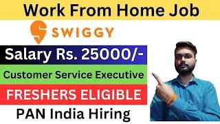 Swiggy Work From Home Job 2024 | Swiggy वर्क फ्रॉम होम जॉब | Online Job At Home | Remote Job 2024 |