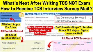 What's Next After Writing TCS NQT Exam, How to Receive Direct TCS Ninja or Digital Interview Mail ??