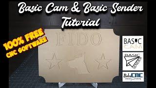 How to use Basic Cam / Basic Sender (Free CNC Software)- BobsCNC