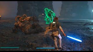 When the boss is so bored cause you died too many times - Star Wars Jedi Survivor