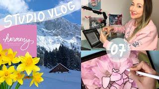 STUDIO VLOG 07 My first steps with Adobe Illustrator & ALL the spring vibes in Switzerland