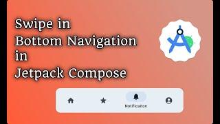 Swipe in Bottom Navigation in jetpack compose :: Android studio Kotlin #android #coding #kotlin