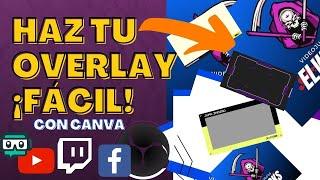 Como hacer OVERLAYS y  LOGOS para TWITCH  CANVA [Sin Photoshop] 🟣