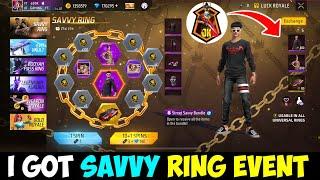 SAVVY RING EVENT FREE FIRE || FREE FIRE SAVVY RING EVENT TODAY || FREE FIRE RING EVENT || I GOT ALL