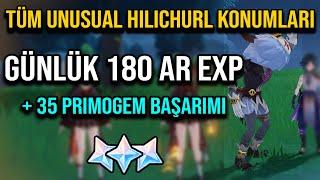 Tüm Unusual Hilichurl Konumları | Günlük Olarak 180 AR EXP & 35 Primogem | Genshin Impact Türkçe