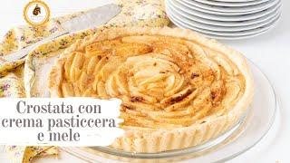 #CROSTATA CON #CREMA PASTICCERA E #MELE facilissima e golosa