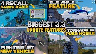 Biggest Update 3.3 Is Here | Blue Whale & Fighter Jet Vehicle | Grappling Hook | PUBGM