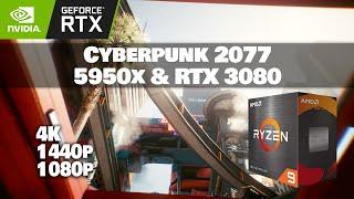 Cyberpunk 2077 - Ryzen 9 5950x | RTX 3080 Benchmark!