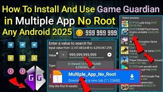 How To Install And Use Game Guardian In Multiple App No Root Any Android || 2025