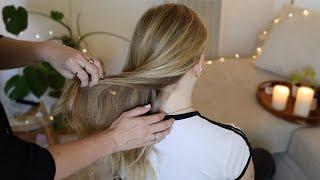 ASMR | Relaxing Hair Play For Sleep  Hair Brushing, Scalp Check (No Talking, Real Person ASMR)