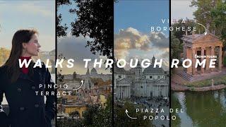 Walks Through ROME: Via Margutta and Villa Borghese | Rome Travel Guide in 4K