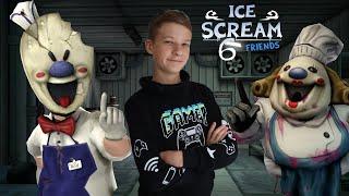 Мороженщик 6  ПОЛНОЕ ПРОХОЖДЕНИЕ!  Играем в Ice Screame 6 Friends v 1.2