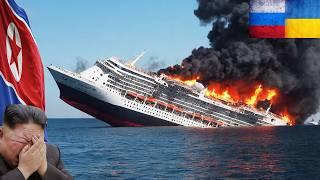 3 MINUTES AGO! North Korean Cruise Ship Carrying Russian Generals SUNK by Ukrainian Missile Ambush