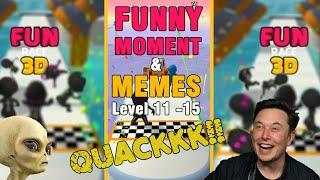 Fun Race 3D Game Play Max Speed - Funny Moment + Memes - Level 11-15. Cure for DEPRESSION.