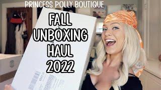 PRINCESS POLLY FALL UNBOXING HAUL | Sarah Burgett