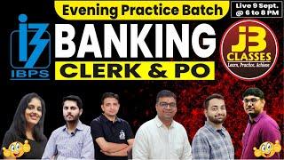 4] IBPS CLERK & PO 2024 Evening Practice Batch || PO/Clerk Mains & Pre Maths / Reasoning / English