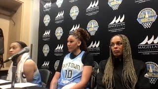 Chicago Sky's Chennedy Carter: "Next question. I ain't answering no Caitlin Clark questions.'