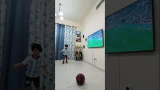 Hamza's Football Skills & Kicks/Celebrating Argentina's Victory in FIFA World Cup 2022#shorts #messi