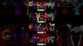 Incredibox Sprunki Mix: ALL Horror Phases - Phase 1 Vs Phase 2 Vs Phase 3 #incredibox #sprunki