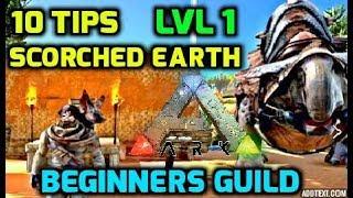 Ark 10 Tips: How to Start Scorched Earth from Level 1 - Beginners Guide