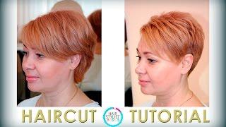 haircut short with asymmetrical elements ( женская короткая стрижка   с асимметричными элементами)