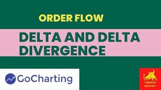 What is Delta and Delta Divergence in Order Flow | GoCharting | Trader Shivay|