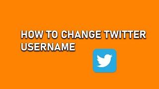 How to Change Twitter Username - @ Display Name