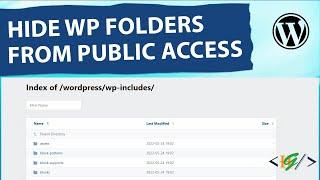How to Hide WordPress Folders from Public Access?