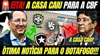 A CASA CAIU PARA A CBF! NOVA LIGA BRASILEIRA PODE SURGIR EM 2027! BOTAFOGO SERÁ VALORIZADO!