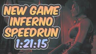 Resident Evil 3 Remake - New Game Inferno Speedrun - 1:21:15