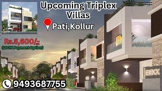 Upcoming Villas Projects || Triplex Villas || 22Acres || Rs.5,600/ Sft || Pati , Kollur || Hyderabad