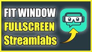 How to FIT WINDOW to FULLSCREEN using TWO Different RESOLUTIONS on STREAMLABS OBS (Dual Monitors)