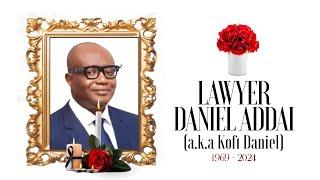 Burial Service of Lawyer. Daniel Kofi Addai