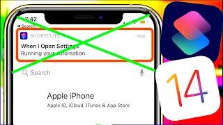 iOS 14 Remove Shortcut Automation Notification - Turn Off ALL Siri Shortcut Notifications iOS 14 Fix