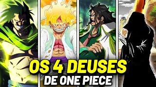 TODOS OS 4 DEUSES DE ONE PIECE - SUAS AKUMA NO MI E NOMES EXPLICADOS (SOL, CHUVA, FLORESTA E TERRA)