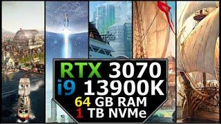 5 Anno GAMES | 1080p vs 1440p vs 2160p | RTX 3070 | i9 13900K | 64GB RAM | 1TB NVMe