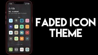 Faded Icon Theme for iPhone (Widgy app)