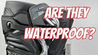 Are the Alpinestars Tech 7 Enduro Drystar boots waterproof?