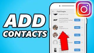 How To Add People From Phone Contacts On Instagram! (2024)