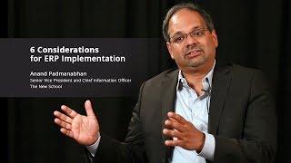 6 Considerations for ERP Implementation