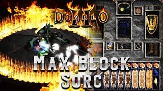 Max Block Leveling Lightning Sorceress Build - The Ultimate Tank - Diablo 2