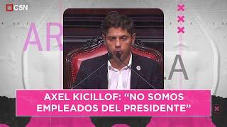 AXEL KICILLOF abrió las SESIONES LEGISLATIVAS en la PROVINCIA