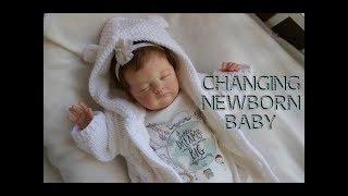 Changing Newborn Reborn Baby Girl!