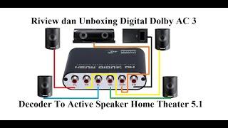 Home Theater 5.1 Digital Dolby AC3 Converter To Speaker Active