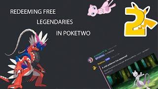 REDEEMING FREE LEGENDARIES IN POKETWO