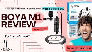 Boya m1 mic review in 2025 | Boya M1 Mic Setup | boya m1 mic ko use kaise kare | SnapVerseAT |