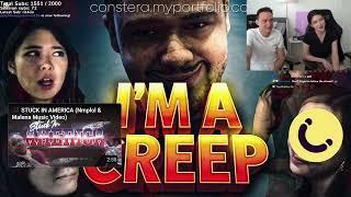 Katchi & Arthur react to Nmplol Music Video "Constera - I'm A CREEP"