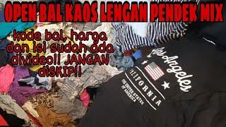 OPEN BAL KAOS LENGAN PENDEK MIX CW DAN CO KODE JSD 07L || PAKAIAN BEKAS || KAOS BEKAS