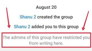 Telegram Fix The admins of this group have restricted you from writing here Problem