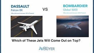 Jet Comparison | Dassault Falcon 8X vs Bombardier Global 5000